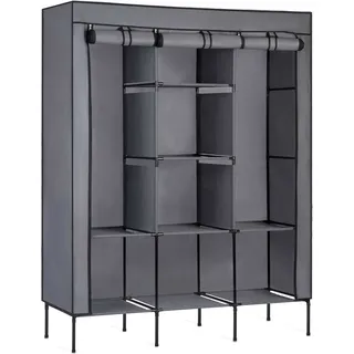 Massido Textilgarderobe - Graphit - Grau