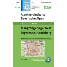 Mangfallgebirge West, Tegernsee, Hirschberg 1:25.000
