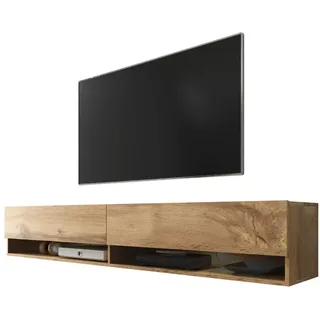 Selsey Wander – TV-Lowboard/TV-Schrank Wotan Eiche Holzoptik hängend 140cm