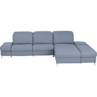 Himolla Ecksofa , Hellblau , Leder , Echtleder , Longlife-Leder , Ottomane rechts, L-Form , 319x213 cm , Blauer Engel, Goldenes M, Emas , erweiterbar, Typenauswahl, Lederauswahl, Stoffauswahl, Sitzqualitäten, seitenverkehrt erhältlich, Bettfunktion erhältlich, Hocker erhältlich, Rücken echt, individuell planbar , Wohnzimmer, Sofas & Couches, Wohnlandschaften, Ecksofas