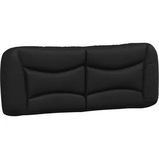 vidaXL Kopfteil-Kissen "Hvar" Schwarz 120 cm Kunstleder - Schwarz