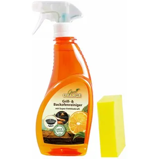 Clever Clean Green Orange Grill- & Backofenreiniger + Schwamm Grillreiniger