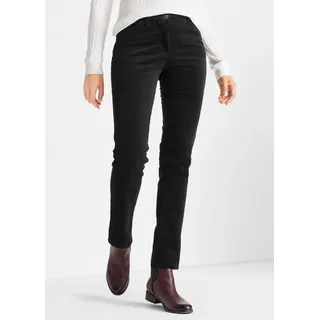 bonprix »Stretch-Cordhose, Slim Fit« im Five-Pocket Style und in schmaler Passform, schwarz,