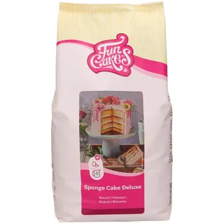 FunCakes Mix für Biskuit Deluxe: Einfach zu verwenden, wunderbar leichter Biskuitkuchen, perfekt für die Kuchendekoration, Konditorqualität, Kuchenbasis, Halal., 4 kg