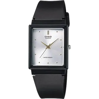 Casio Herrenuhr MQ-38-7ADF Quarz, Rechteckiges Kunststoffgehäuse 27mm x 8mm - Schwarz, Silber
