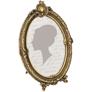 Sunlit Vintage Bilderrahmen 5x7 Zoll, ovaler antiker Fotorahmen mit Glasfront, Bronze