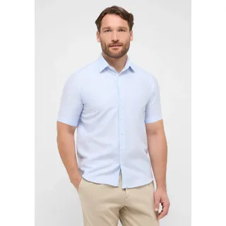 Eterna Kurzarmhemd »COMFORT FIT« EASY IRON (bügelleicht), blau