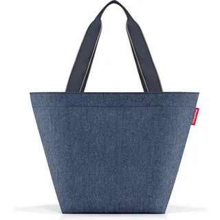 Shopper M herringbone dark blue
