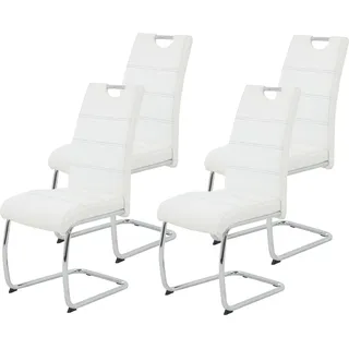 Hela Schwingstuhl Flora Kunstleder Weiß 4er Set