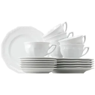 Rosenthal Kaffeeservice , Weiß , Keramik , 18-teilig , 180 ml,180 ml , Geschirr, Geschirrsets, Kaffeeservice