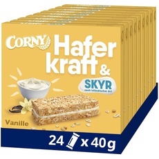 Bild Haferriegel Corny Haferkraft Skyr Vanille, ohne Zuckerzusatz, 24x40g (Verpackung kann variieren)