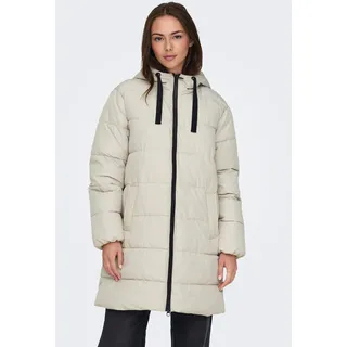 ONLY Steppmantel »ONLCLAIR PUFFER HOOD COAT OTW CC«, grau