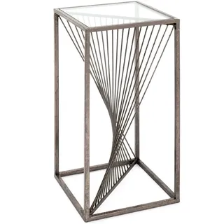 Haku-Möbel Beistelltisch Metall bronze 30 x 60 x 30 cm