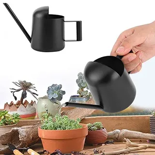 Smallterm Gießkanne Zimmerpflanzen Giesskanne Mini Gießkanne 300ml Kleine Gießkanne mit Langen Hals für Gartenpflanzen Topfpflanzen Hängepflanzen Wohnung Home Büro Sukkulenten Innen Draußen