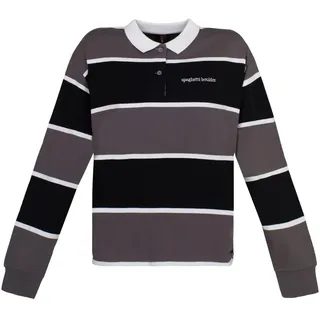 Rock Experience Rugby Sweatshirt Gestreift Schwarz/Weiß L