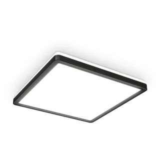 B.K.Licht Panel LED-Modul 1 Stk. Neutralweiß Deckenleuchte, 18 Watt, ultra-flach, indirektes Licht, neutralweiß, schwarz