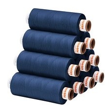 buttinette Universal-Nähgarn, Stärke: 100, 10er-Pack, jeans