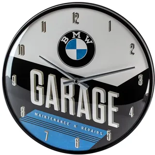 Nostalgic-Art Retro Wanduhr 31 cm BMW Garage