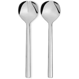 Alessi REB09/14 Ovale Salatbesteck aus Edelstahl