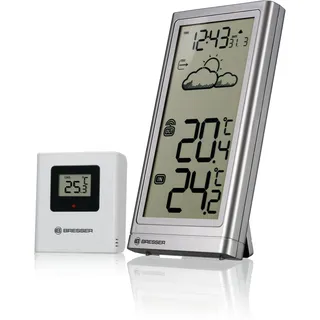 Bresser Wetterstation Meteo Temp Silber 7004200HZI000