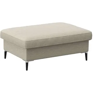 flexlux Pouf »Fiore« Kaltschaum, Füße Alu+schwarz weiß