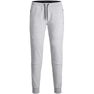 JACK & JONES Sweathose Will in hellgrauem Melange-L