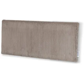 Lycce Rückenkissen "Wandkissen Wandkissen Cord 1er Pack", taupe