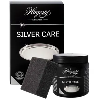 Hagerty Silver Care Silber Paste 185 g I Effiziente Polierpaste zur Reinigung & Pflege von Silber & versilbertem Metall I Silberputzmittel für angelaufene Silberwaren Teller Tabletts I inkl Schwamm