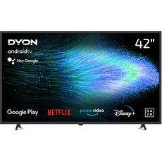 DYON Smart 42 AD-2 105cm (42 Zoll) Android TV (Full-HD, HD Triple Tuner, Prime Video, Netflix, Google Play Store für DAZN, Disney+ UVM., Google Assistant, BT-Fernbedienung) ...