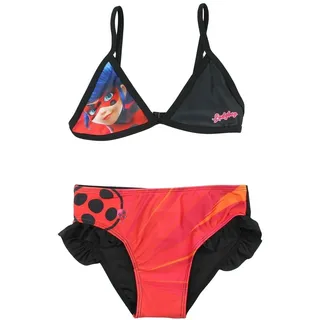 Marienkäfer-Badeanzug, lustiges und farbenfrohes Design, perfekt für den Sommer, Wasseraktivitäten für Kinder, Schwarz, 10 Jahre