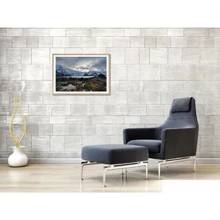 Bönninghoff Bild mit Rahmen »Lofoten - Norwegen« Berge   Natur   Seelandschaft 1 Stk. tlg. BxH: 50x70 cm, weiß