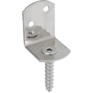 GAH Alberts Flechtzaunhalter L-Form 83 mm galvanisch Blau verzinkt