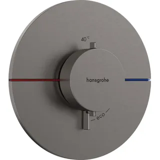 Hansgrohe ShowerSelect Comfort S Thermostat, Unterputz, 1 Verbraucher, runde Rosette, 15559340 Dusch-Mischbatterie Schwarz, Chrom