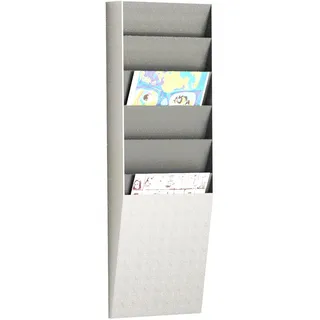 Paperflow Wandprospekthalter grau