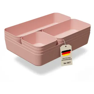 VMbathrooms Aufbewahrungskiste Schubladen Organizer Set 1-tlg. rosa