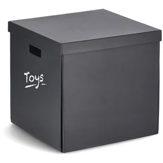 Zeller Aufbewahrungsbox 33,5 x 33 x 32 cm 1-tlg. schwarz