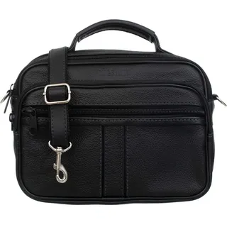 Herren Ledertasche Obrok Carbo - Schwarz