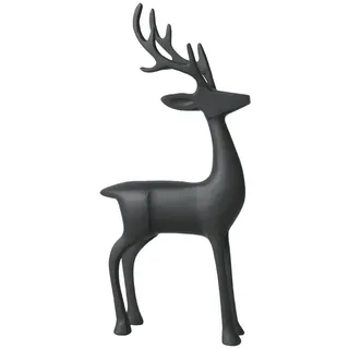 Villeroy & Boch - Christmas Chic Dekofigur Hirsch Schwarz, Weihnachtsdekoration, Modern, Deko Weihnachten Elegant, Aluminium
