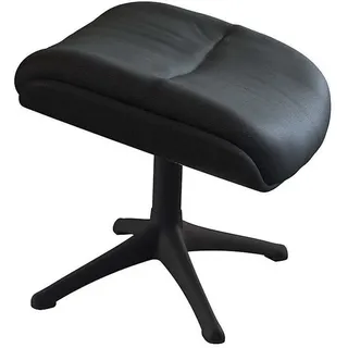 flexlux Fußhocker Haze Leder 44 x 39 x 49 cm Schwarz