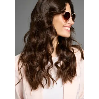 LAURA SCOTT Sonnenbrille mit golffarbendem Vollrand und rosa), Halbbesatz - NEW,