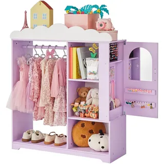 Vevor Kinderkleiderschrank 91 x 30 x 103 cm MDF Lila