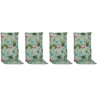 Beo Sitzauflage Hochlehner Genua 4er-Set Flamingo Hellgrün