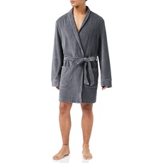 Emporio Armani Underwear Herren Dressing-Gown Ribbed Chenille, Grey, L/XL
