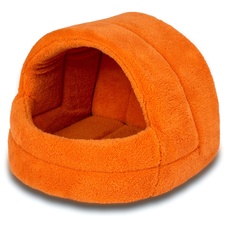 Wouapy G01036ASS Dome Plüsch Katze Bett, Flauschiges Home Cat, unter zufällige, beige/rot/Bronze/blau/orange