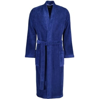 CAWÖ Cawö Bademäntel Herren Kimono Doubleface 823 blau - 11 Weiss