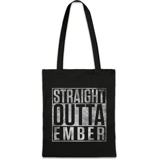Urban Backwoods Straight Outta Ember, Stofftasche, Farbe: Schwarz - Weiß