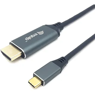 Equip USB-C auf HDMI Kabel 2,0 m Schwarz/Grau