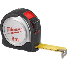 Milwaukee 4932451640 Silber Rollbandmaß C8/25, rot/schwarz/silber