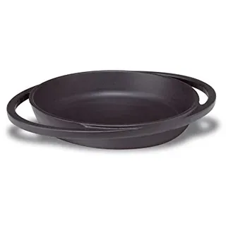 Pentole Agnelli Mini Teller aus Gusseisen, Schwarz matt 20 cm schwarz