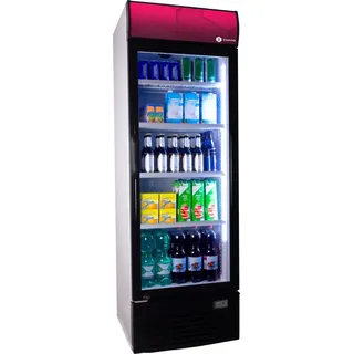 ZORRO Getränkekühlschrank ZK 380 | Weiß/Schwarz | 380 Liter | Glastür - Weiß, Schwarz